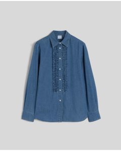 Aspesi - Camicia in chambray di cotone denim