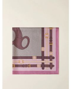 Borbonese 6DA067TJ8508 Foulard di seta orsetto 90x90 pink