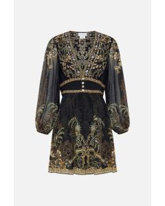 Camilla - Abito corto con cintura curva The Night is Noir