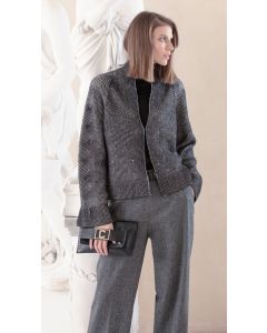 Clips - Cardigan con ricamo nero