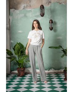 Clips More - Pantalone felpa grigio