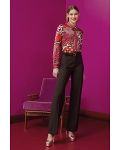 Clips More - Camicia stampa foulard fantasia