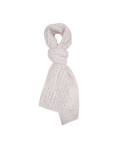 Eleventy Milano J86ACCJ01_MAG0J049_00 Sciarpa scialle cotone kid mohair seta lurex avorio