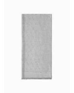 Emporio Armani 6352154F313103655 Stola con fantasia jacquard gingko all over grigio
