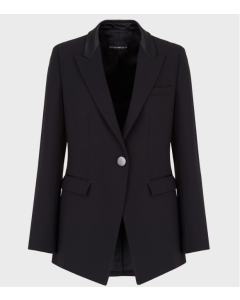 Emporio Armani 9NG19T920061999 Blazer in tecno crepe cady