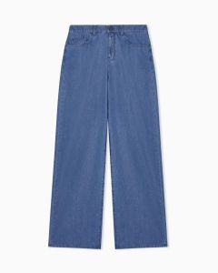 Emporio Armani - Jeans J8B relaxed fit in denim lavato Eagle Club blu
