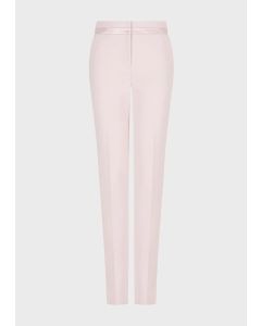 Emporio Armani H3NP2XC99321324 Pantaloni con tape in satin rosa