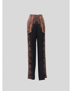 Etro 202D1884651510001 Pantaloni palazzo con nastri stampati