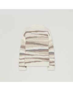 Fabiana Filippi - Maglia in Platinum e alpaca, rafia, tortora e roccia