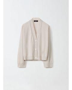 Fabiana Filippi - Cardigan boxy in cashmere, dune