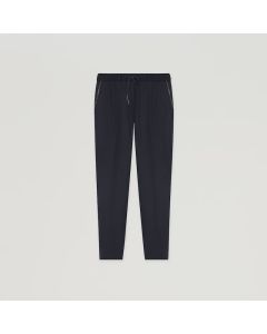 Fabiana Filippi PADP02W361-0000-X804-5131P Pantalone Gubbio in flanella, blu inchiostro