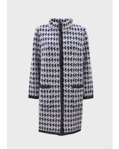 Giorgio Grati 043CP0100831002-BAMBOLA  Cappotto in maglia nero e bianco