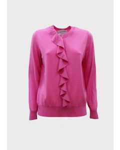 Giorgio Grati 043PO01B00260673-BETTY Maglia con ruche azalea