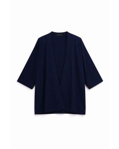 Linea Cinque - Giacca aperta in jersey blu