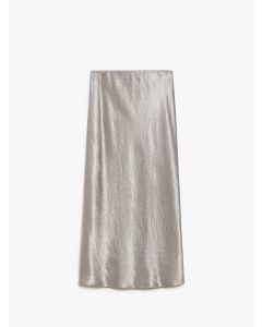 Max Mara - Gonna midi in raso ALESSIO tortora