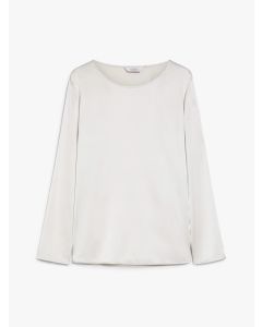 Max Mara - Blusa in raso di seta MOLDAVA ghiaccio