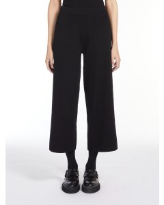 Max Mara - Pantalone crop in viscosa crêpe GREMBO nero