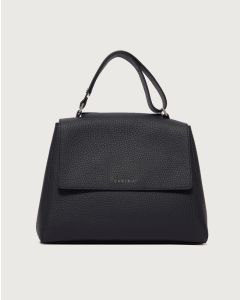 Orciani - Borsa Sveva Soft Midi a spalla in pelle con tracolla dark navy