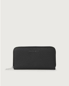 Orciani 20W-SD0047--_SOF-NER Portafoglio Zip Around Soft in pelle nero