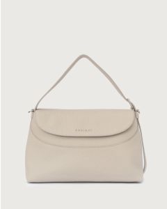 Orciani 24W-B02176--_SOF-AGI Borsa a spalla Nana Soft in pelle martellata con tracolla argilla