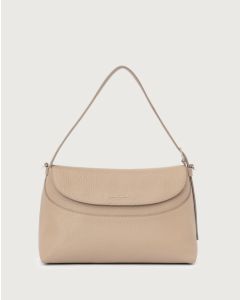 Orciani 24W-B02176--_SOF-CON Borsa a spalla Nana Soft in pelle martellata con tracolla conchiglia