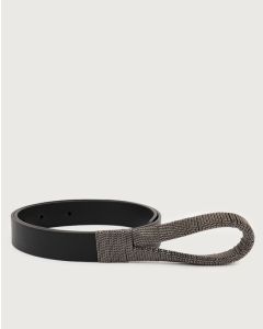 Orciani - Cintura Nappa Chain 2,5 cm nero