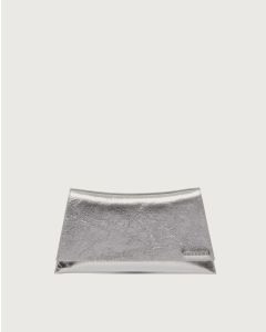 Orciani - Clutch The Room Metal in pelle argento