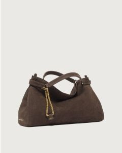 Orciani - Borsa Virgo Nabucco Midi a mano in pelle nabuk t. moro