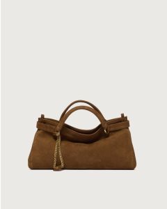 Orciani - Borsa Virgo Nabucco Small a mano in pelle nabuk sella