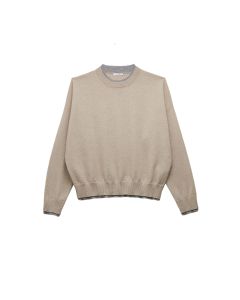 Peserico Easy - Maglia girocollo tortora