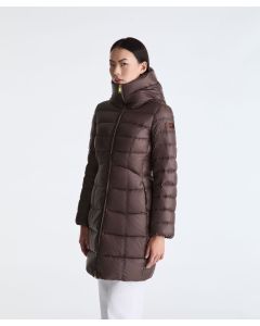 Peuterey - Piumino lungo con trapunta sagomata FORTEX MQN chicory coffee