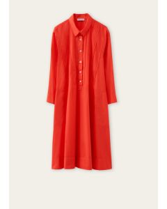 ROSSO35 - Abito polo tinto capo con cuciture rosso