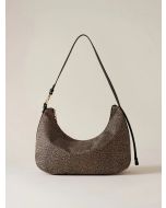 Borbonese 924181AH1X11 Bond hobo medium op natural black