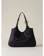 Borbonese 924182AH1Y66 Bond shopper medium dark black