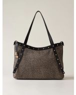 Borbonese 933256I15X11 Metropole shopper large op natural black