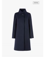 Cinzia Rocca UR2900165E902 Cappotto svasato in puro cashmere blu