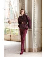 Clips - Pantalone base stretch bordeaux