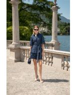 Clips Camicia denim ricamato indaco E364973481