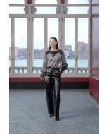 Clips - Blusa con pizzo nero