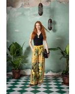 Clips More - Pantalone stampa foulard nero