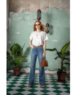 Clips More - T-Shirt palme panna