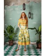 Clips More - Maglia scollata canarino