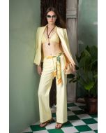 Giacca basica Clips More giallo canarino modello avvitato in misto cotone