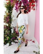 Clips More - Pantalone capri azzurro