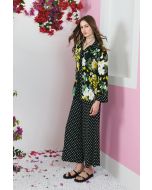 Clips More - Pantalone pois nero