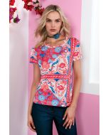Clips More - T-shirt jersey geranio