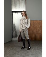 Clips Tricot - Pantalone ecopelle fango
