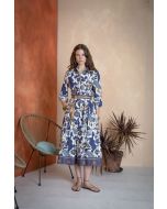 Clips Tricot - Gonna pieghe indaco
