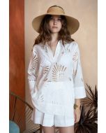 Clips Tricot - Tunica ricamata panna