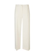 Eleventy Milano - Pantalone a zampa in cotone e cashmere bianco